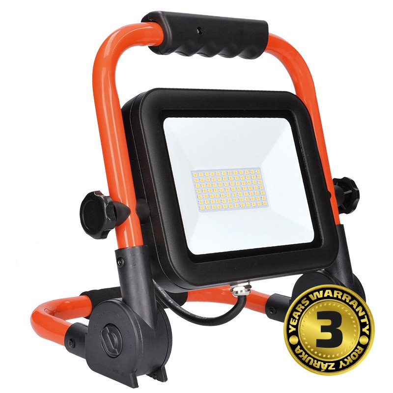 Solight LED reflektor PRO se sklopný stojanem, 100W, 8500lm, 5000K, kabel se zástrčkou, IP65