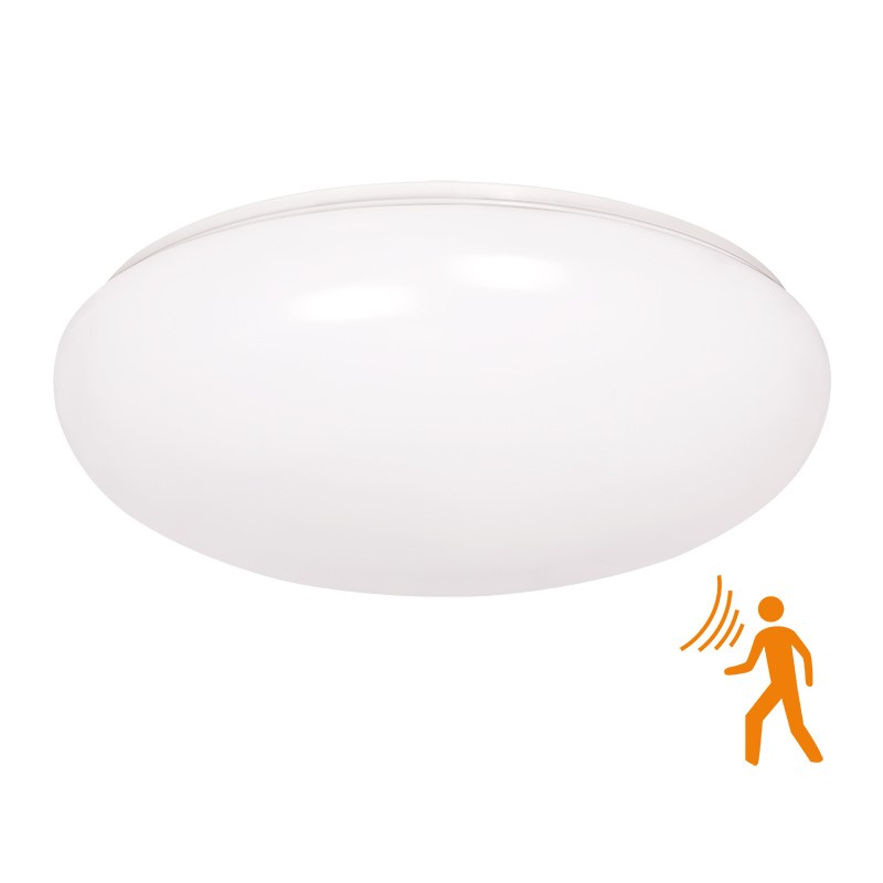 Solight LED venkovní osvětlení se senzorem, přisazené, 18W, 1260lm, IP44, 4100K, 40cm
