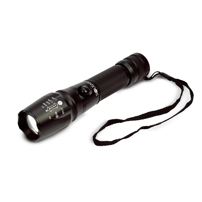 Solight profesionální nabíjecí LED svítilna, T6 XML Cree LED, 600lm, Li-Ion