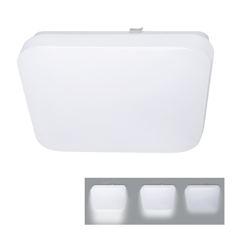Solight LED stropní světlo, 3-stupňové stmívání, 32W, 2240lm, 4000K, čtvercové, 38cm