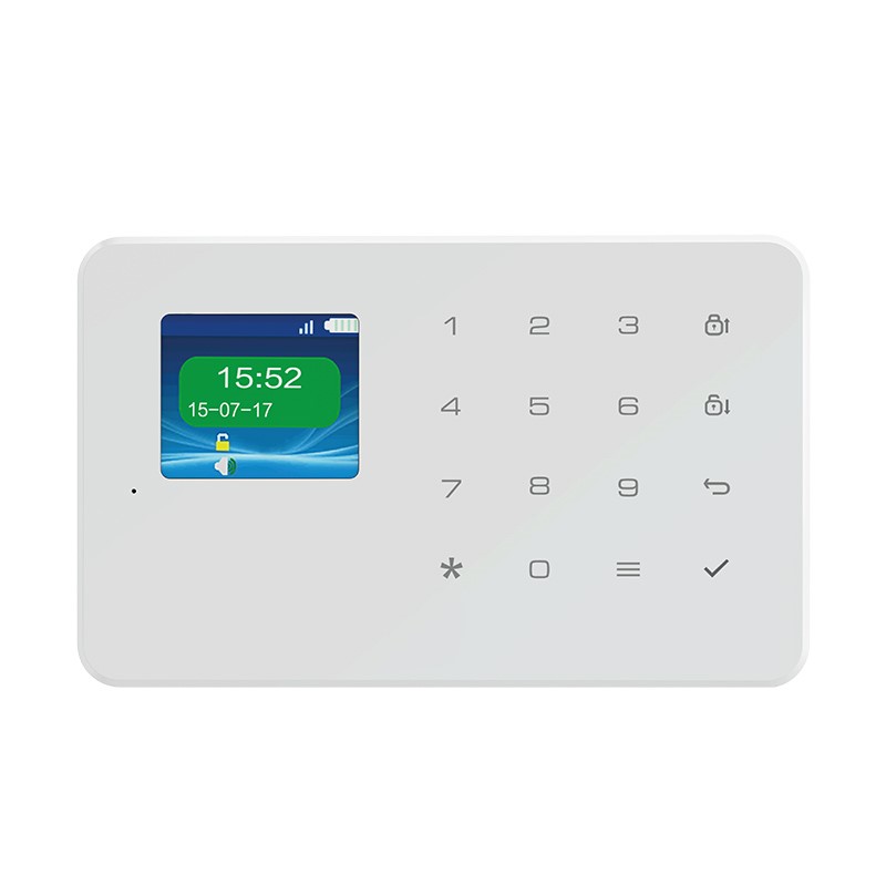 Solight GSM alarm set, ovládácí panel, 2x dálkové ovládání, PIR čidlo, okenní/dveřní senzor