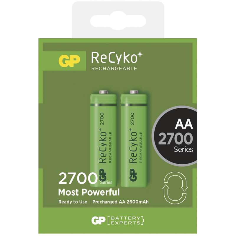 Nabíjecí baterie GP ReCyko+ 2700 HR6 (AA), krabička