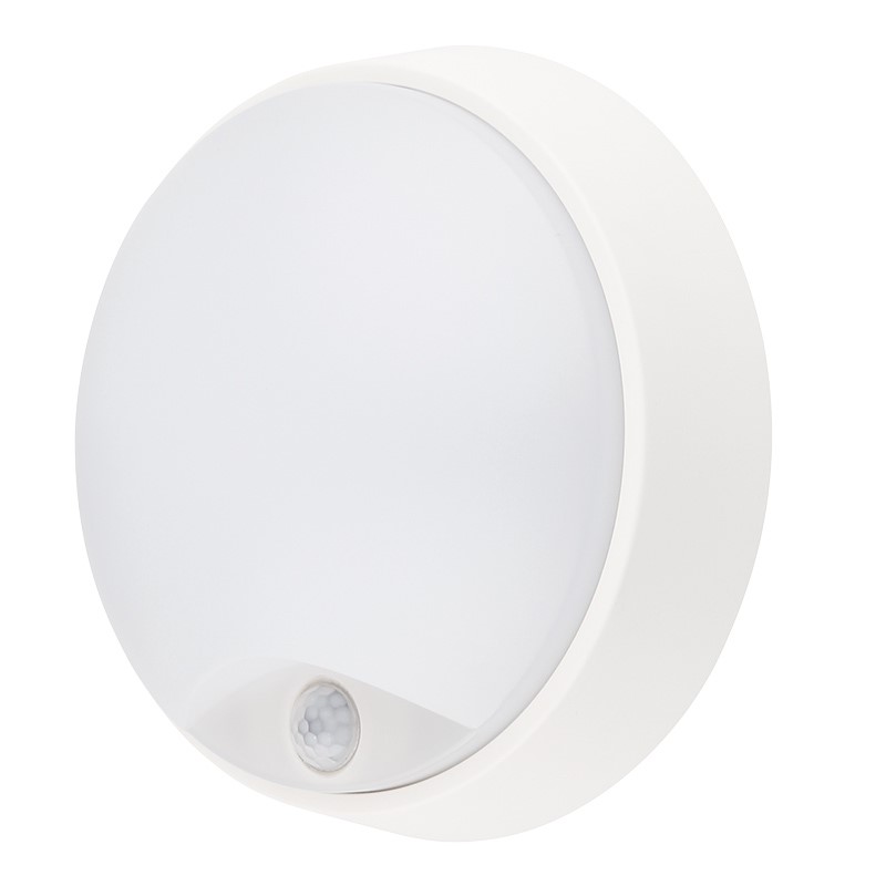 Solight LED venkovní osvětlení s pohybovým senzorem, IP54,14W, 1000lm, 4000K, 22cm
